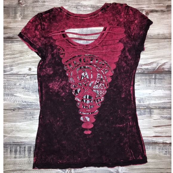 Affliction Open Back Tee - Picture 2 of 3